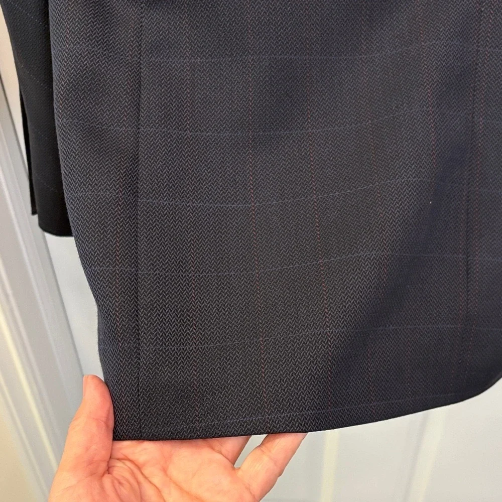 J Ferrar Navy Men's Blazer Sport Coat Suit Jacket 42R